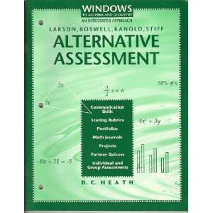  Windows to algebra and geometry Alternative assessment 