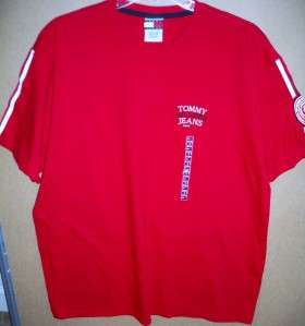   Hilfiger Tommy Jeans T Shirt/Jersey (Red, White) M, L, XL, XXL NWT