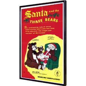  Santa and the 3 Bears 11x17 Framed Poster Home & Garden