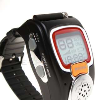 Pair Wrist Watch Style Walkie Talkie Digital Radio Mic  