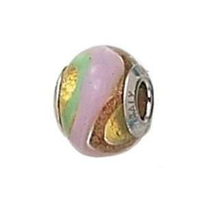 Zable (TM) Product. 925 Sterling Silver Gold, Green, Pink, and Copper 