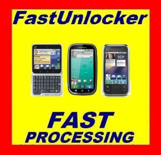 Unlock Code For AT&T Motorola MB508 FLIPSIDE MB520 ★  