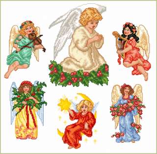 Victorian Angels Machine Embroidery Designs Set 5x7  