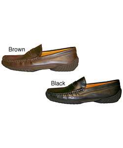 Alkis Mens Italian Leather Loafers  