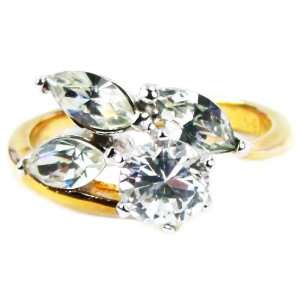   Carat Diamond Flower Engagement Ring, Size 5: LLC Price Groove