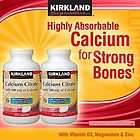 Kirkland Calcium Citrate with Vitamin D3, Mg, Zinc 250ct = 500 