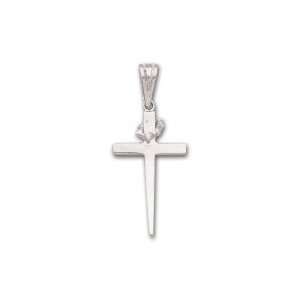  Sterling Silver Cross Pendant. Measures About 31mm Long By 