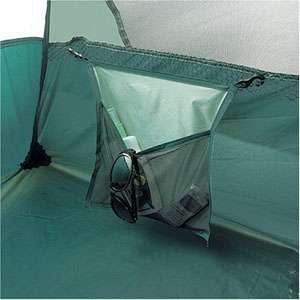An attached hinged gear loft and two interior storage pockets offer 