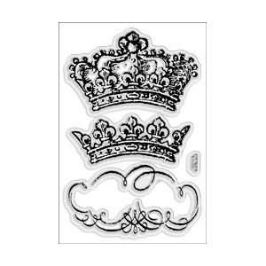  Stampendous Perfectly Clear Stamps 4X6 Sheet   Crowns 