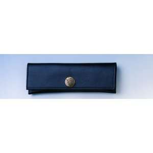 Leather Corkscrew Pouch Grape Design and Brass Button 