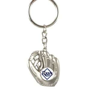  Tampa Bay Rays   MLB Silver Baseball Glove Keychain 