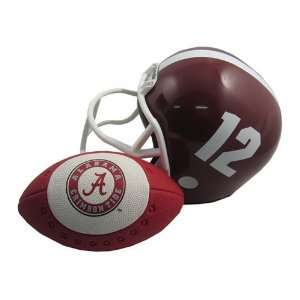 Alabama Crimson Tide NCAA Helmet & Football Set  Sports 