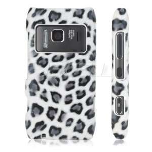  Ecell   NEW BLACK LEOPARD PRINT LEATHER BACK CASE FOR 