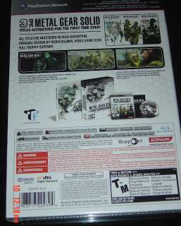 METAL GEAR SOLID HD COLLECTION LIMITED EDITION RARE + TWIN SNAKES+MGS 