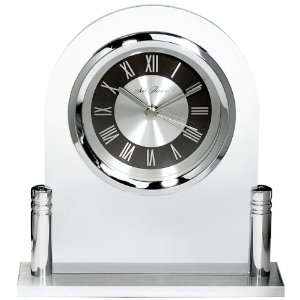   Acrylic Case with Silver and Black Dial Floating Dial Desk and Table
