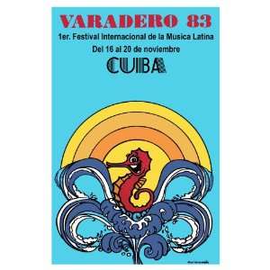 11x 14 Poster.  1st International festival of latin music, Varadero 