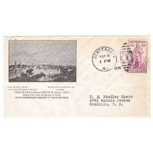   #777 Kilton (61b)First Day Cover; Providence from Smiths Hill, 1827