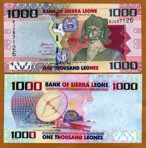 Sierra Leone, 1000 (1,000) Leones, 2010, P NEW, UNC  