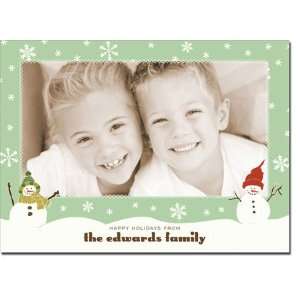 Noteworthy Collections   Digital Holiday Photo Cards (Vintage Snowman)