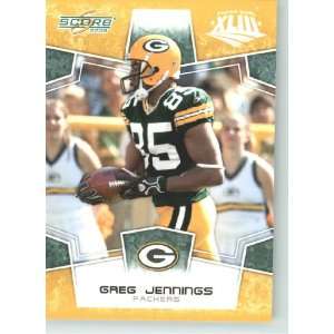  Super Bowl XLIII Gold Border # 108 Greg Jennings   Green Bay Packers 