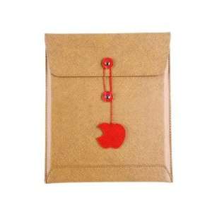 : Gold Leather Case Cover Envelope Pouch Bag for iPad 3(The New iPad 