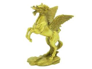 Brass Flying Dragon Horse With Pi Yao  