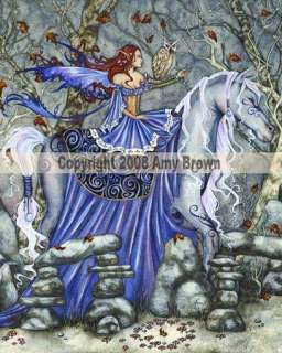 Rhiannon Fairy Ceramic Art Tile Amy Brown  