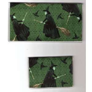  Checkbook Cover Debit Set Made with Wizard of Oz Wicked 