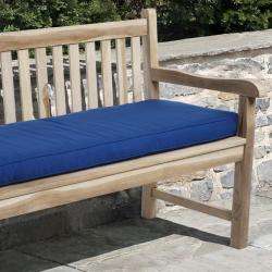Clara 48 inch Outdoor Blue Bench Cushion with Sunbrella   