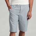 French Connection Mens Blue Gingham Linen Blend Shorts