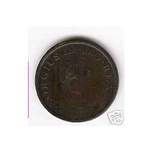  IRELAND 1805 1/2 PENNY COPPER COIN 