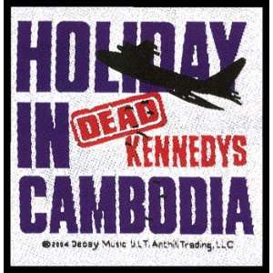  Dead Kennedys Holiday In Cambodia Woven Patch 3 x 5 