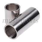 Top Quality New 2 Pcs Cylinder Guitar Slide Stainless Steel Guitar 