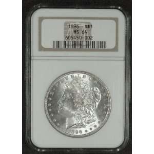  1896 Morgan Silver Dollar Graded MS64 By NGC Everything 