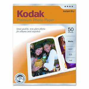  o Kodak o   Matte Premium Photo Paper, 8 1/2 x 11, 50 