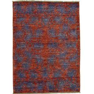    47 x 62 Red Hand Knotted Wool Kazak Rug: Furniture & Decor