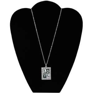  NCAA Hawaii Warriors Square Love Necklace: Sports 