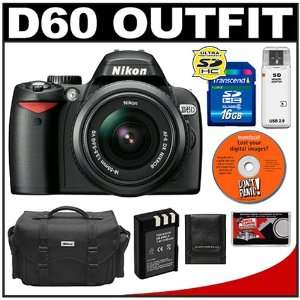  Nikon D60 Digital SLR Camera with 18 55mm AF S VR Zoom 