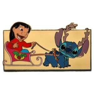  Disney Pins Lilo & Stitch Sleigh: Toys & Games