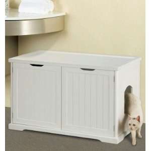   Products MPS0010 Cat Washroom Bench Litter Box Enclosure: Pet Supplies