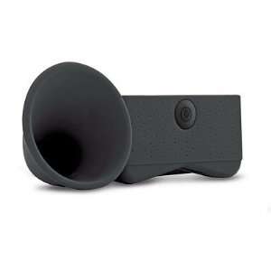  Black Silicone iPhone 4 Retro Horn Speaker Electronics