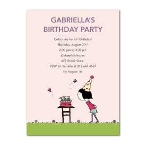  Birthday Party Invitations   Butterfly Cake By Petite Alma 
