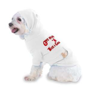 Blood Tease a Chicken Hooded (Hoody) T Shirt with pocket for your Dog 