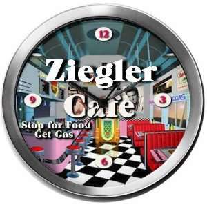  ZIEGLER 14 Inch Cafe Metal Clock Quartz Movement Kitchen 