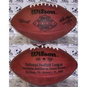  Wilson Super Bowl 22 (XXII) Official NFL Game Football 