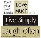 primitive stencil trio love much live simply laugh often you