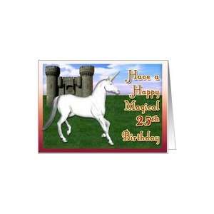  Magical 25th Birthday, Unicorn Castle Card Toys & Games