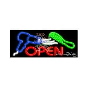  Open hair dryercomb Neon Sign: Office Products