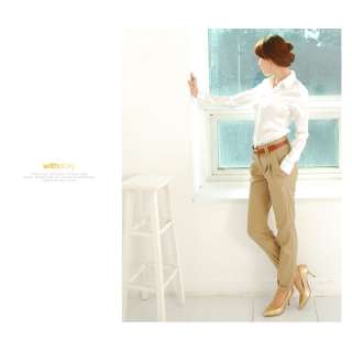 A054521 / Chic Pintuck Dress Pants, Woman, Stylish, Trousers, Korea 