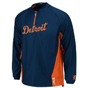  Detroit Tigers Authentic Triple Peak Cool Base Road Gamer Jacket 